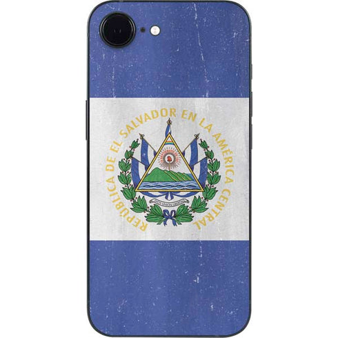 El Salvador Flag Distressed iPhone 16e Skin