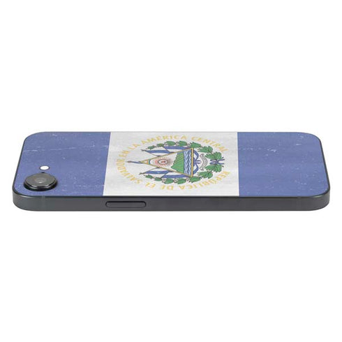 El Salvador Flag Distressed iPhone 16e Skin