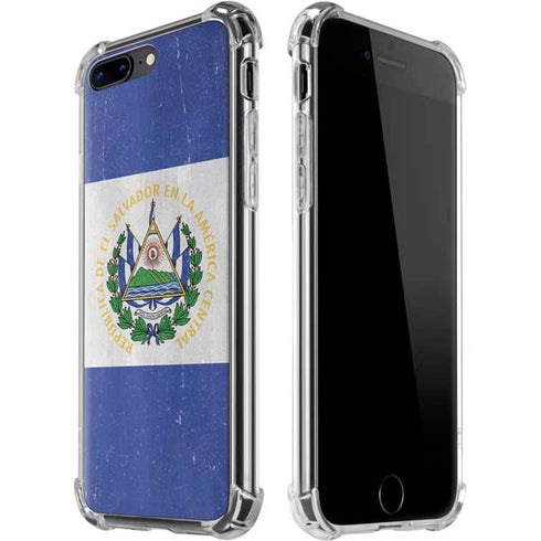 El Salvador Flag Distressed iPhone Cases