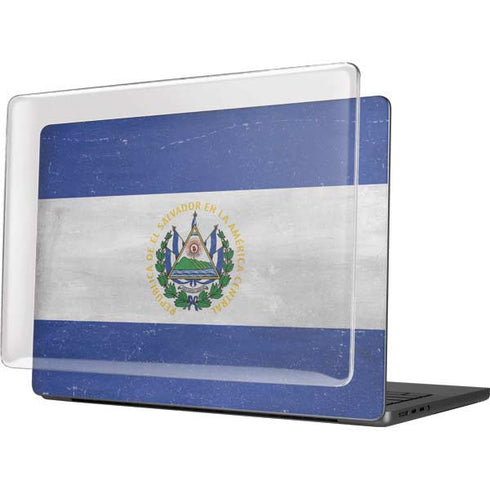 El Salvador Flag Distressed MacBook Pro 14in (2021-24) Case plus Skin