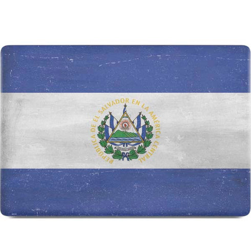 El Salvador Flag Distressed MacBook Skins