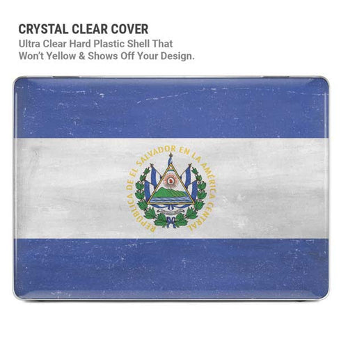 El Salvador Flag Distressed MacBook Cases