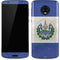 El Salvador Flag Distressed Moto G6 Skin