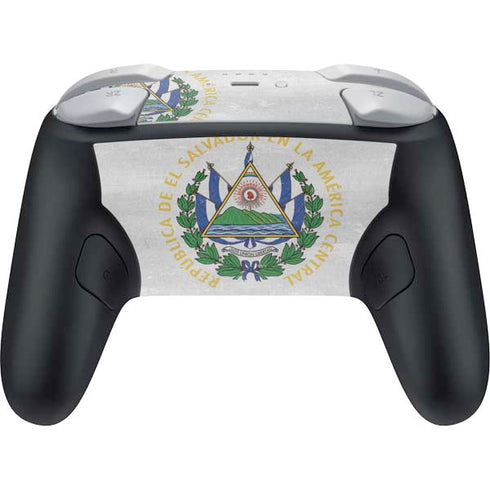 El Salvador Flag Distressed Nintendo Switch 2 (2025) Pro Controller Skin