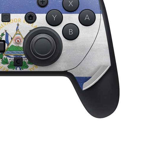 El Salvador Flag Distressed Nintendo Switch 2 (2025) Pro Controller Skin