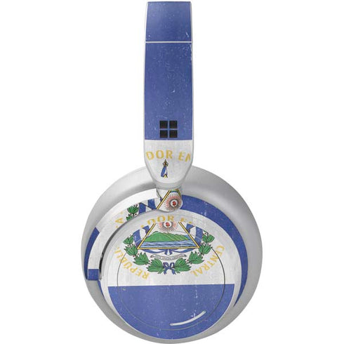 El Salvador Flag Distressed Surface Headphones Skin