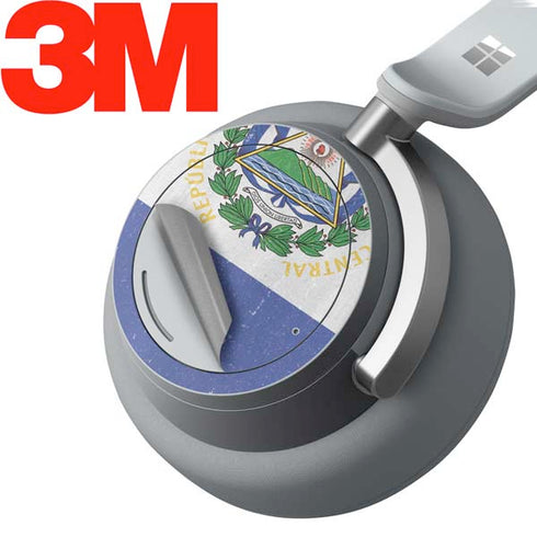 El Salvador Flag Distressed Surface Headphones Skin