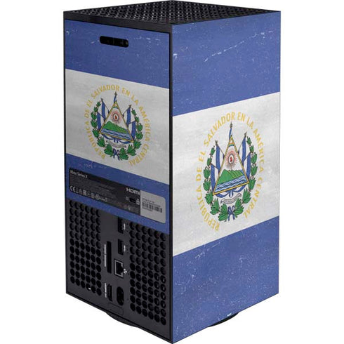 El Salvador Flag Distressed XBox Series X Digital Edition Bundle Skin