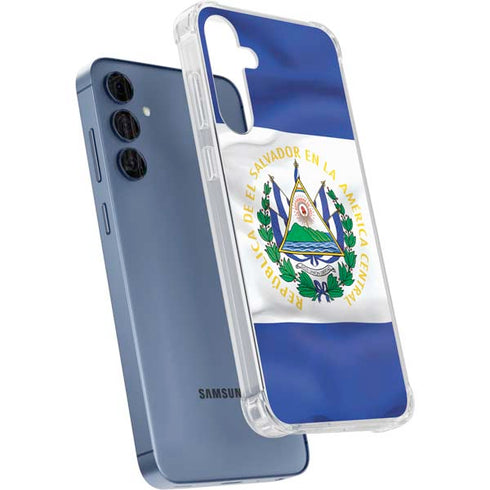 El Salvador Flag Galaxy A55 5G Clear Case