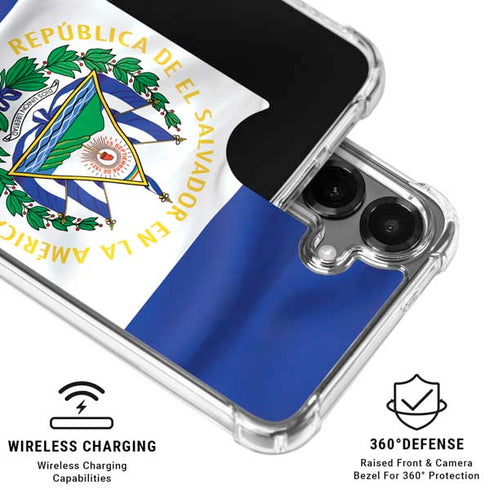 El Salvador Flag Galaxy S26 Clear Case