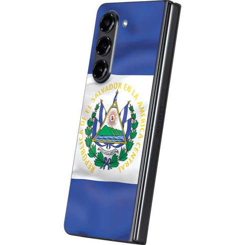 El Salvador Flag Galaxy Z Fold5 5G Skin