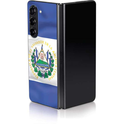 El Salvador Flag Galaxy Z Fold5 5G Skin