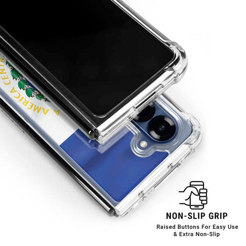 El Salvador Flag Galaxy Z Fold7 Clear Case