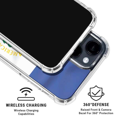 El Salvador Flag iPhone 15 Clear Case