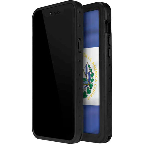 El Salvador Flag iPhone 15 Plus Waterproof Case