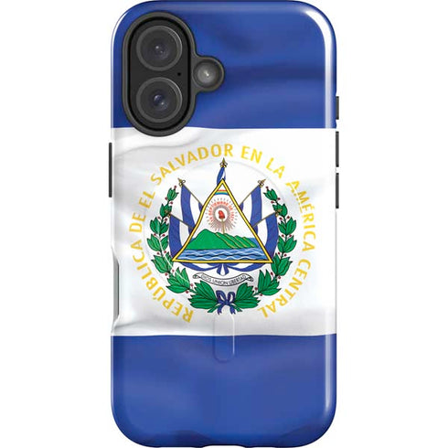 El Salvador Flag iPhone 16 Magsafe Impact Case