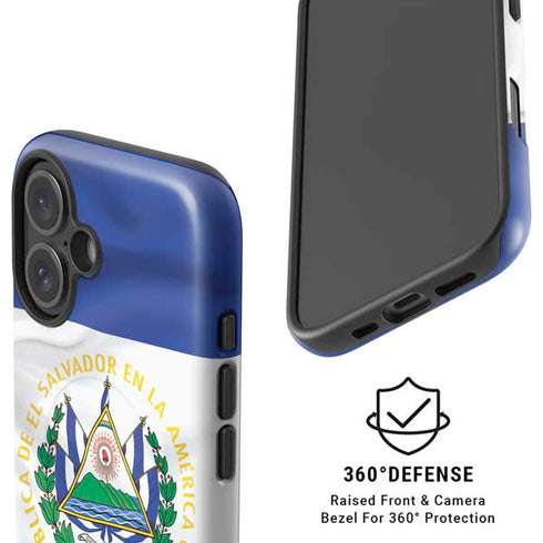El Salvador Flag iPhone 16 Plus Magsafe Impact Case