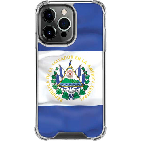 El Salvador Flag iPhone 16 Pro Clear Case