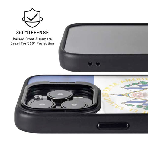 El Salvador Flag iPhone 16 Pro Kickstand Case