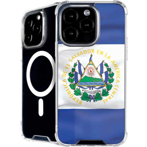 El Salvador Flag iPhone 16 Pro Max MagSafe Case