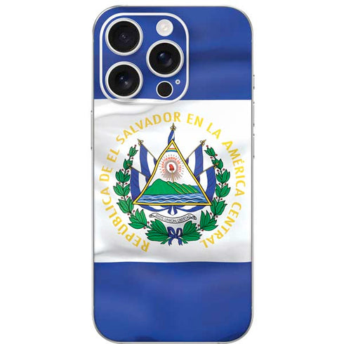 El Salvador Flag iPhone 16 Pro Skin