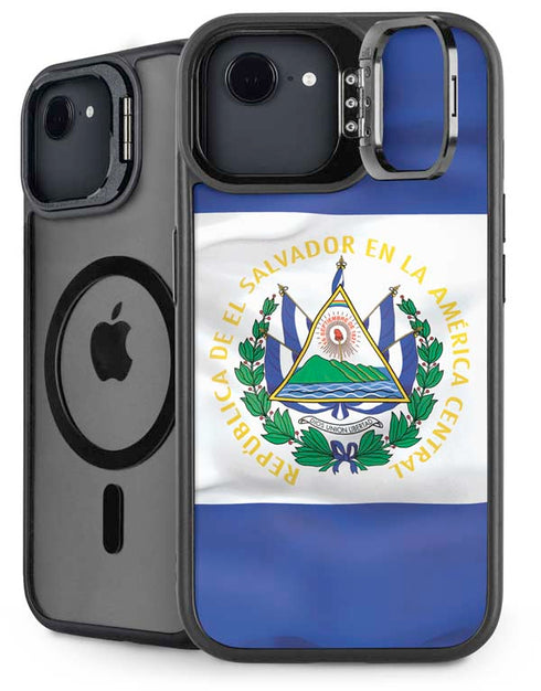 El Salvador Flag iPhone 16e Kickstand Case