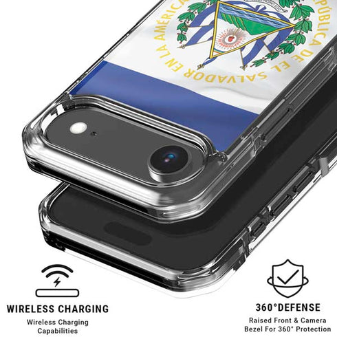 El Salvador Flag iPhone 17 Air Clear Case
