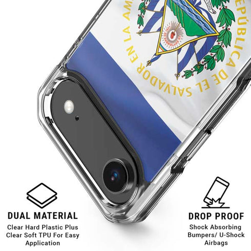 El Salvador Flag iPhone 17 Air Clear Case