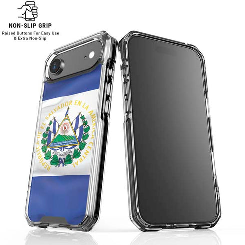 El Salvador Flag iPhone 17 Air Clear Case