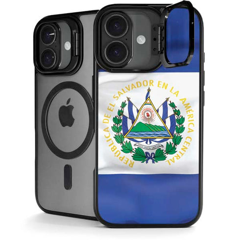 El Salvador Flag iPhone 17 Kickstand Case