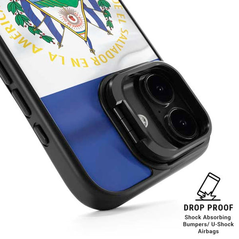 El Salvador Flag iPhone 17 Kickstand Case