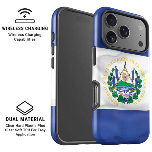 El Salvador Flag iPhone 17 Pro Magsafe Impact Case