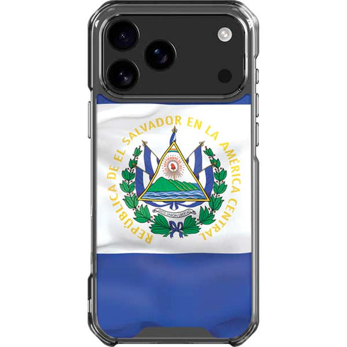 El Salvador Flag iPhone 17 Pro Max Clear Case