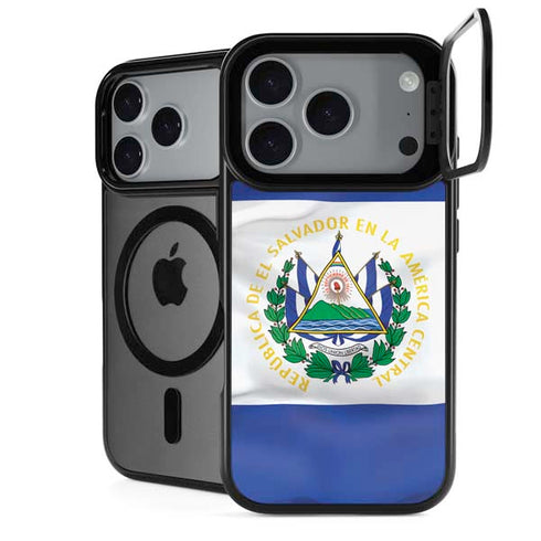 El Salvador Flag iPhone 17 Pro Max Kickstand Case