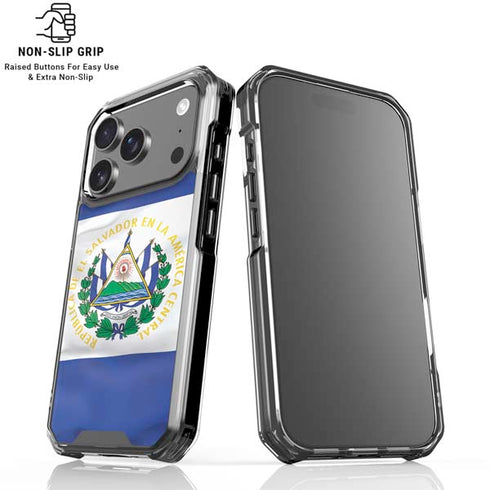 El Salvador Flag iPhone 18 Pro Clear Case