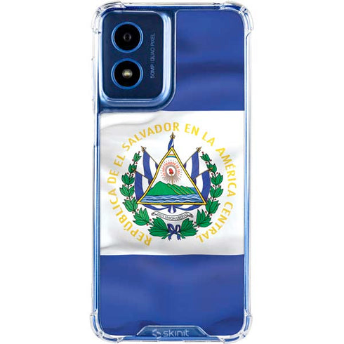 El Salvador Flag Moto G 5G (2024) Clear Case