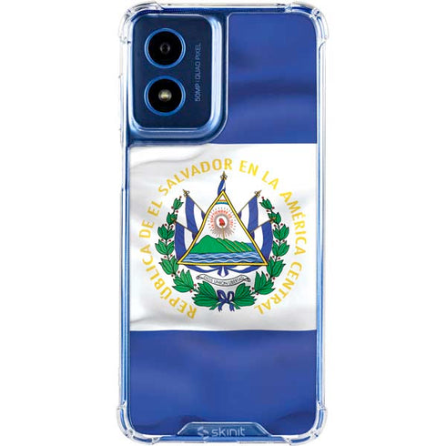 El Salvador Flag Moto G Play 4G (2024) Clear Case