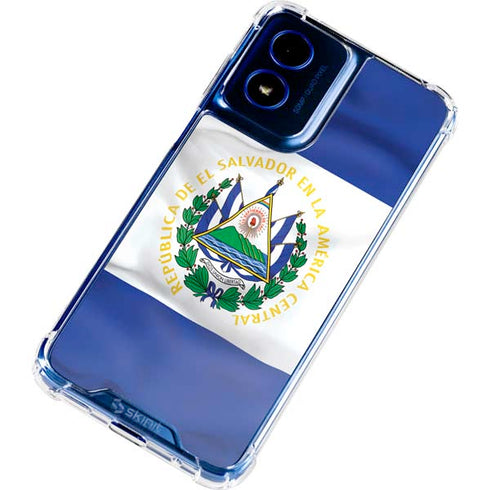 El Salvador Flag Moto G Play 4G (2024) Clear Case