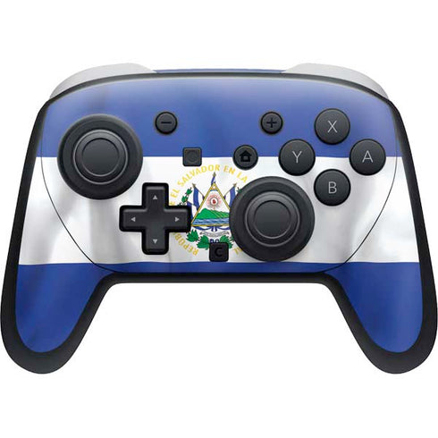 El Salvador Flag Nintendo Switch 2 (2025) Pro Controller Skin