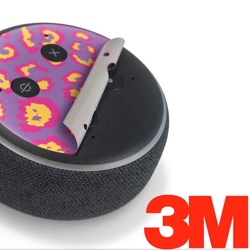 Electric Orchid Leopard Animal Print Color Pop Amazon Echo Dot Skin