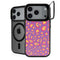 Electric Orchid Leopard Animal Print Color Pop iPhone 18 Pro Kickstand Case