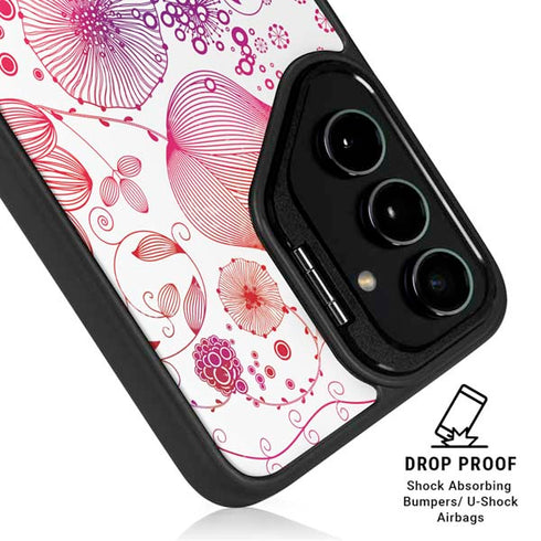 Elegant Flowers Galaxy S25 Kickstand Case