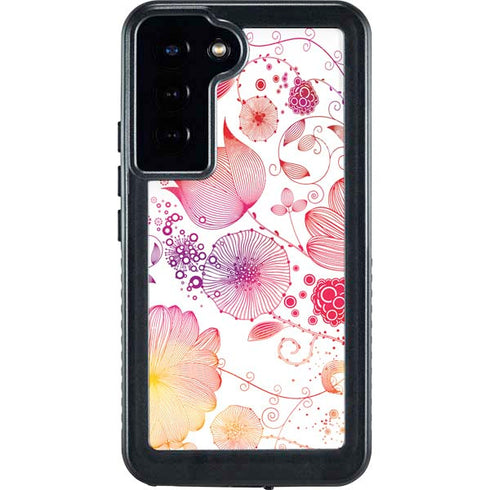 Elegant Flowers Galaxy S24 Plus Waterproof Case