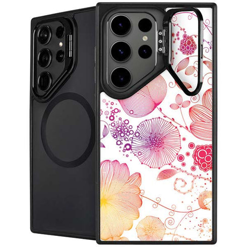 Elegant Flowers Galaxy S25 Ultra Kickstand Case