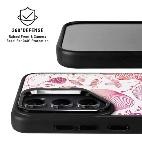 Elegant Flowers Galaxy S25 Ultra Kickstand Case