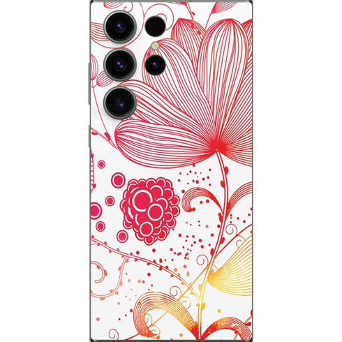 Elegant Flowers Galaxy S25 Ultra Skin