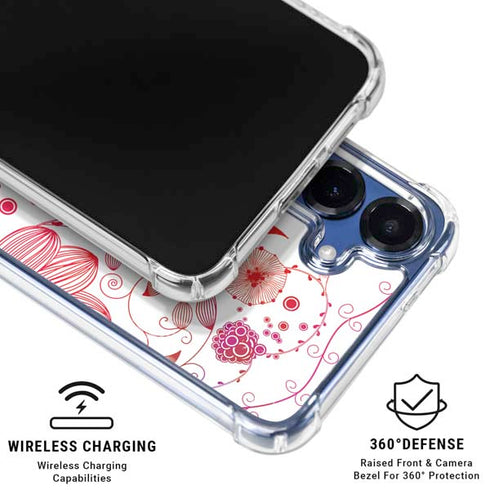 Elegant Flowers Galaxy S25 Plus Clear Case