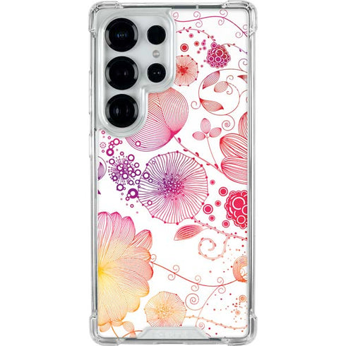 Elegant Flowers Galaxy S25 Ultra Clear Case