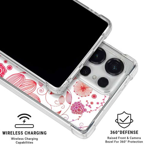 Elegant Flowers Galaxy S26 Ultra Clear Case