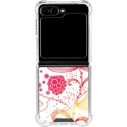 Elegant Flowers Galaxy Z Flip6 Clear Case